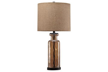 234740216:Laurentia Table Lamp in Champagne, Image 1