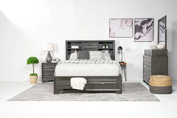 ANDES0010:Andes Bookcase Bed With Storag, Styled