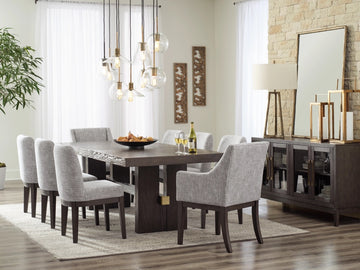 BURKHAU04:Burkhaus Dining Table & 6 Chai, Styled