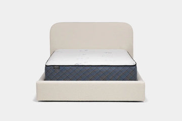 CLOUDII00:Cloud Boucle Upholstered Bed, Front