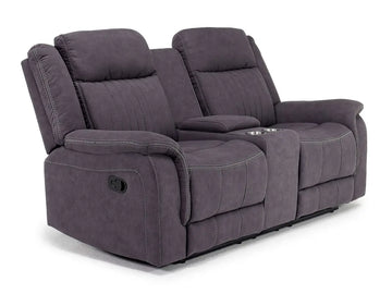 472195966:Diamond Reclining Console Love, AngledAngle