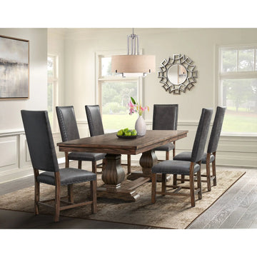 GRAMERC00:Gramercy Dining Table & 6 Chai, Back