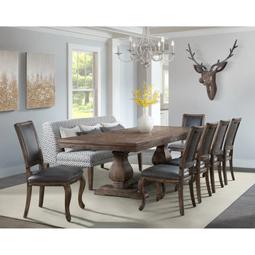 GRAMERC05:Gramercy Dining Table & 6 Chai,