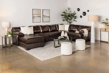 JUDE00005:Jude Tux Sofa Chaise Sectional, Styled
