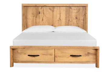 LARAMIE16:Laramie Panel Bed With Storage, Front