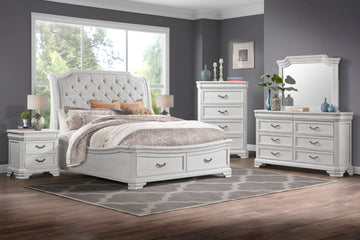 LYNDHUR00:Lyndhurst Sleigh Bed With Stor, Styled