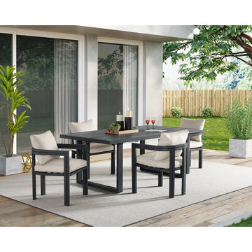 PLAYA0010:Playa Outdoor Dining Table & 4,