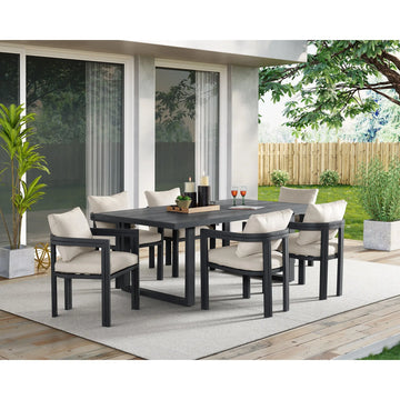 PLAYA0012:Playa Outdoor Dining Table & 6,
