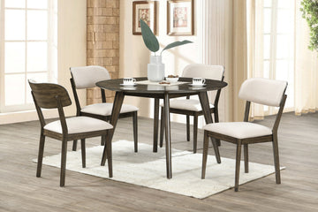 REXDIN003:Rex Round Dining Table & 4 Cha, Styled