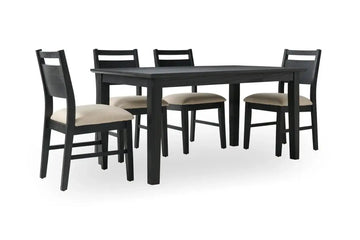 249309302:Sable Crest Dining Table & 4 C,
