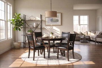 936131410:Gia Round Dining Table & 4 Chairs, FrontSide