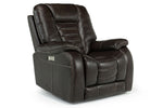 037449194:Malibu 3 Power Recliner in Chocolate Leather, Image 1