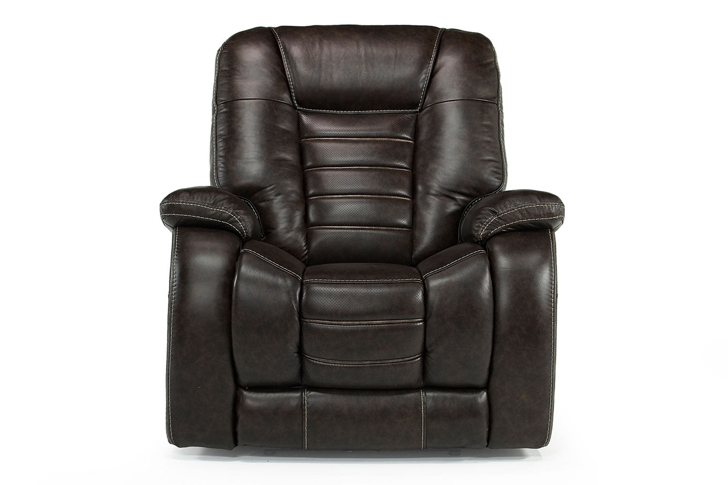 037449194:Malibu 3 Power Recliner in Chocolate Leather, Image 3
