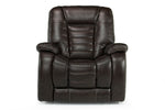 037449194:Malibu 3 Power Recliner in Chocolate Leather, Image 3