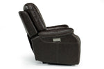 037449194:Malibu 3 Power Recliner in Chocolate Leather, Image 4