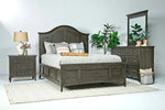 575922207:Bay Creek Arch Panel Bed w/ Storage, Dresser, Mirror & Nightstand in Graphite, California King, Image 1