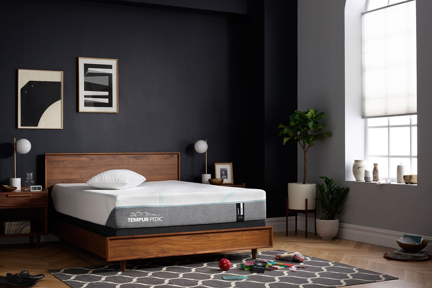 619063161:Tempur-Pedic Adapt Medium Hybrid Mattress, Split California King, Medium, Image 8