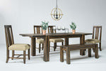 SALD00003:Meadow Dining Table, 4 Chairs & Bench in Brown, Image 1