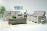 630253174:Rhys 2 Power Sofa & Console Loveseat in Pewter, Image 1