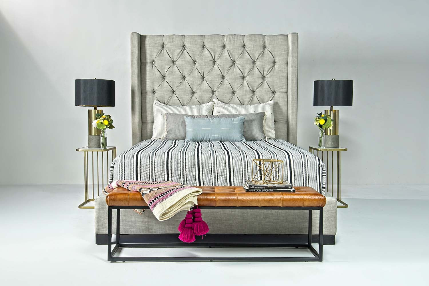 856469196:Westerly Upholstered Bed in Gray, Eastern King, Image 2