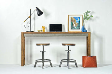 171613626:Torjin Square Bar Height Dining Table & 2 Stools in Brown, Image 1
