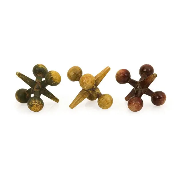 468451662:Cast Iron Jacks, Set of 3, Image 1
