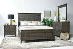 MGBAYEKG1:Bay Creek Panel Bed, Dresser, Mirror & Nightstand in Graphite, Eastern King, Image 1