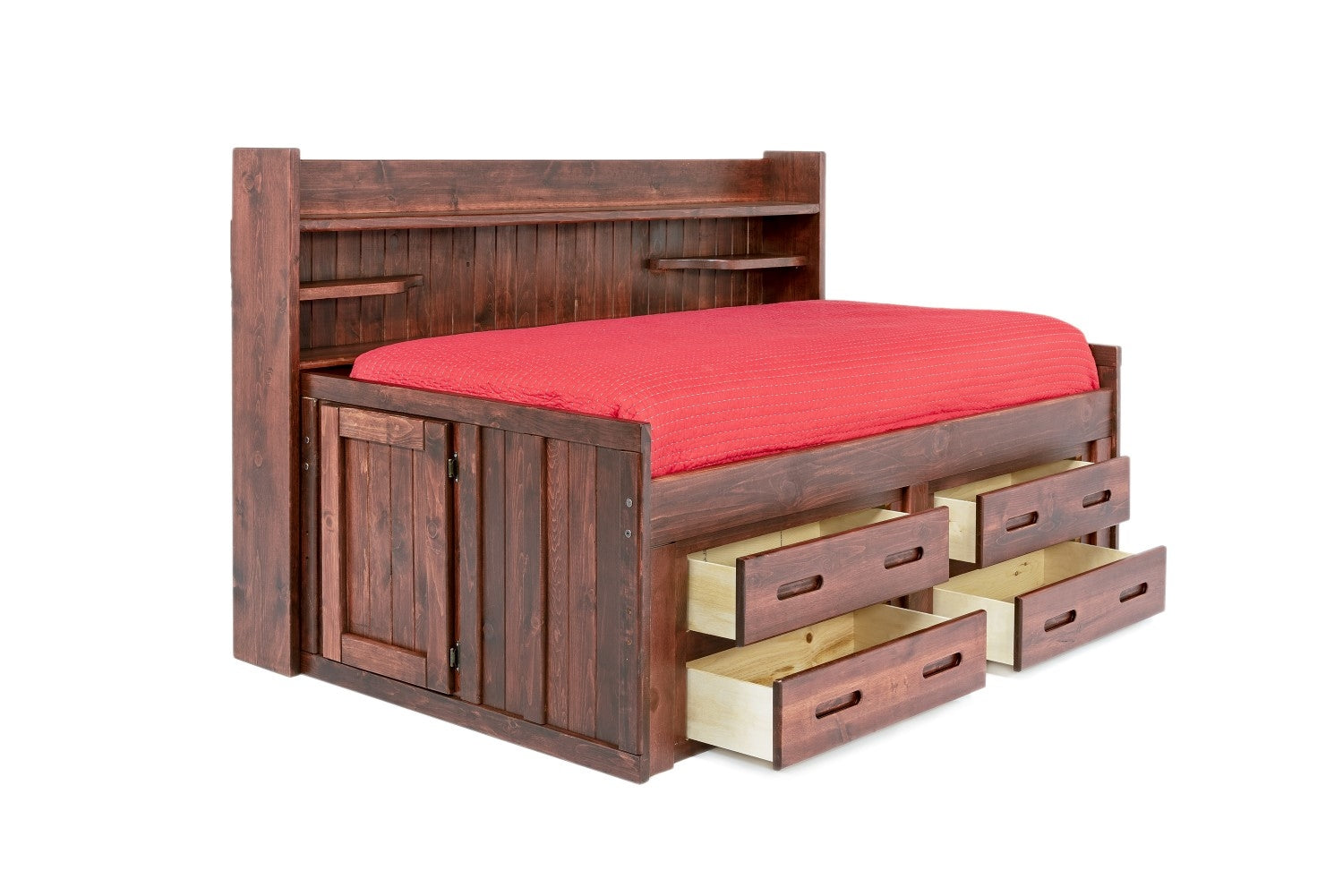 713188608:Young Pioneer 4 Drawer Sideways Bed in Cinnamon, Full, Image 4