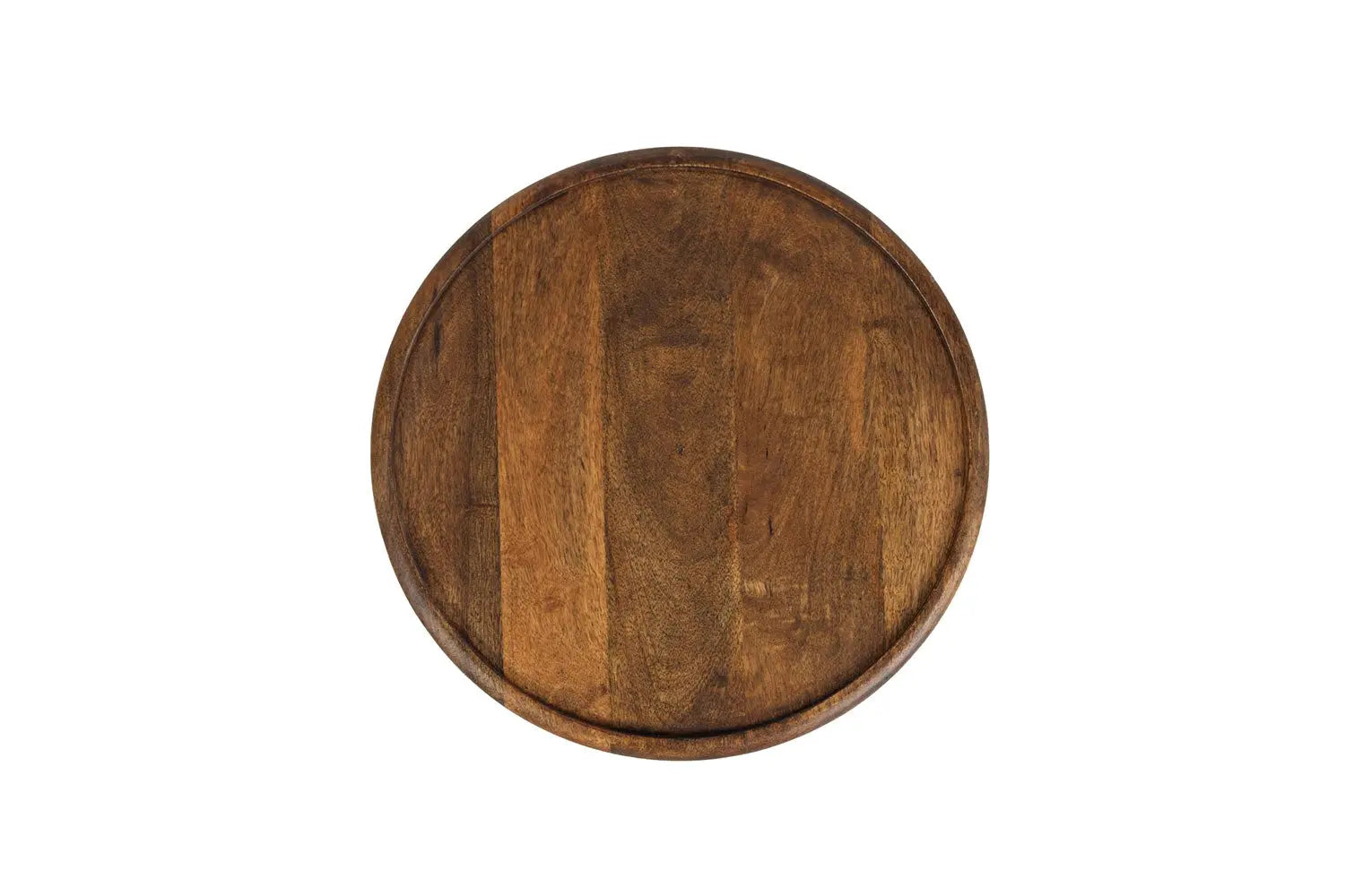 555353592:Carved Drum Accent Table in Mango, Image 4