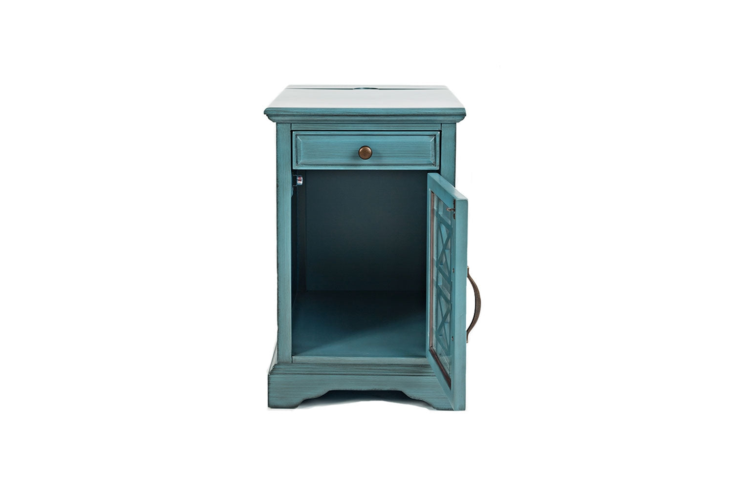 392100065:Skyy Chairside Table in Blue, Image 3