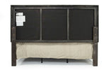 124787201:Cagney Upholstered Panel Bed w/ Storage in Gray, Eastern King, Image 4