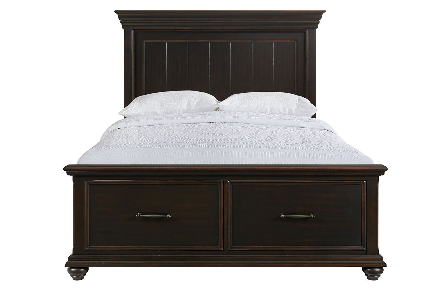269517511:Slater Panel Bed w/ Storage in Black, Queen, Image 1