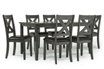 328135823:Palm Springs Dining Table & 6 Chairs in Gray, Image 2