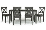 328135823:Palm Springs Dining Table & 6 Chairs in Gray, Image 3