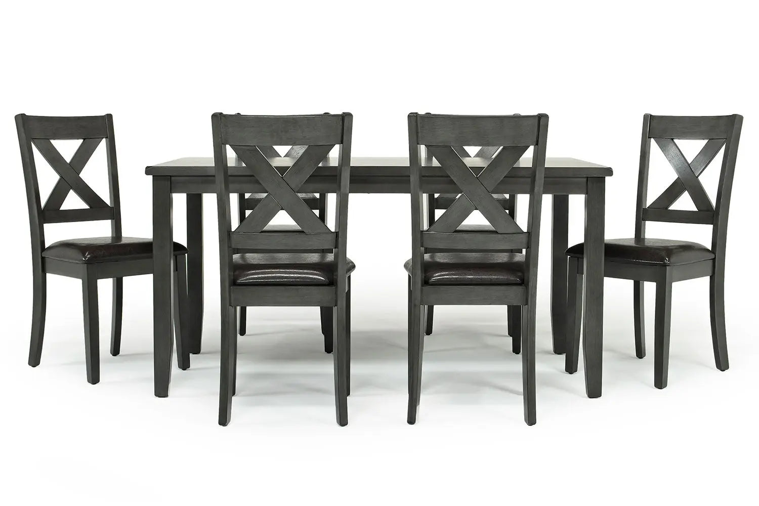 328135823:Palm Springs Dining Table & 6 Chairs in Gray, Image 3