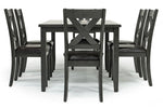 328135823:Palm Springs Dining Table & 6 Chairs in Gray, Image 4