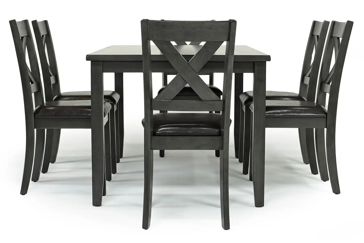 328135823:Palm Springs Dining Table & 6 Chairs in Gray, Image 4