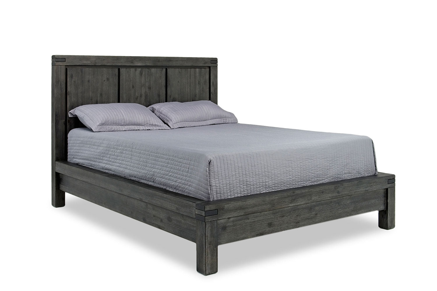 896741010:Meadow Panel Bed in Gray, Eastern King, Image 1
