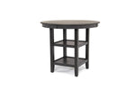 364142691:Gia Round Counter Height Dining Table & 4 Stools in Gray, Image 2