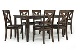 375414367:Palm Springs Dining Table & 6 Chairs in Brown, Image 2