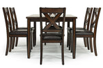 375414367:Palm Springs Dining Table & 6 Chairs in Brown, Image 4
