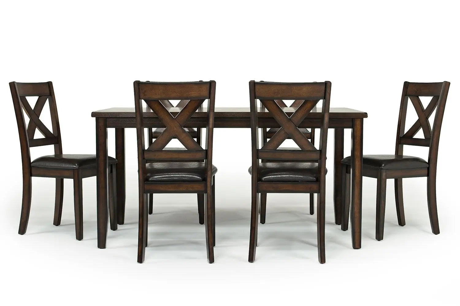 375414367:Palm Springs Dining Table & 6 Chairs in Brown, Image 3