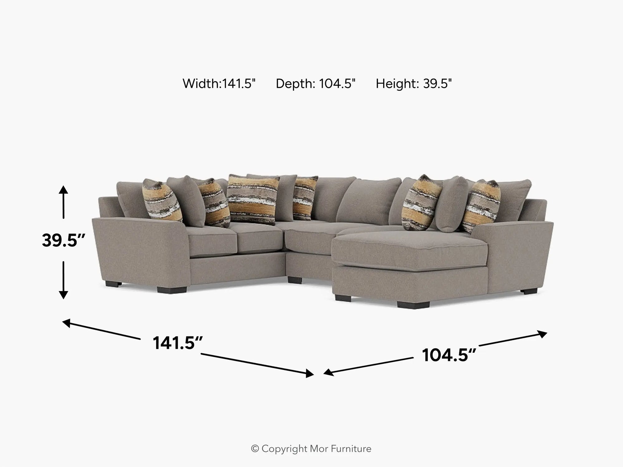 402001192:Oracle Tux Loveseat Chaise Sec, 