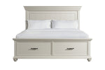 643112000:Slater Panel Bed w/ Storage in White, Eastern King, Image 1