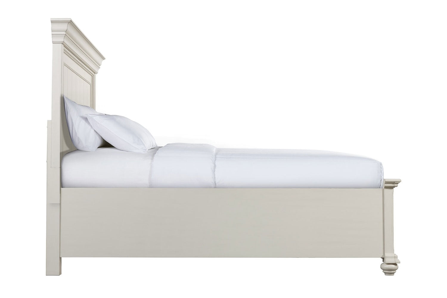 643112000:Slater Panel Bed w/ Storage in White, Eastern King, Image 2