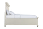 643112000:Slater Panel Bed w/ Storage in White, Eastern King, Image 2