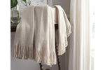414988577:Haiden Throw Blanket in Ivory/Taupe, Image 1