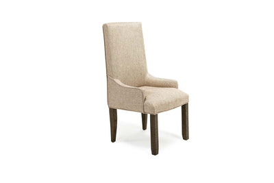 424724776:Stone Arm Chair in Light Gray, Image 1