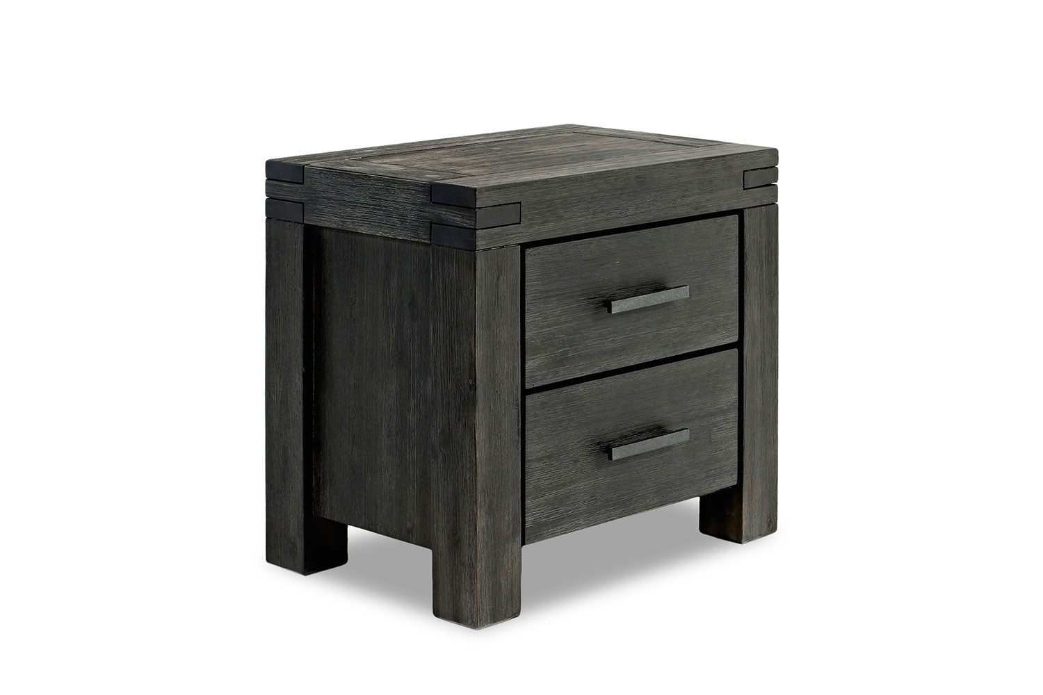 MEADOW015:Meadow Panel Bed w/ Storage, Dresser, Mirror & Nightstand in Gray, Queen, Image 6