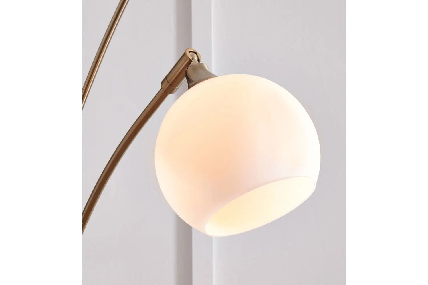 472522904:Taliya Arc Floor Lamp in Champagne/White, Image 3